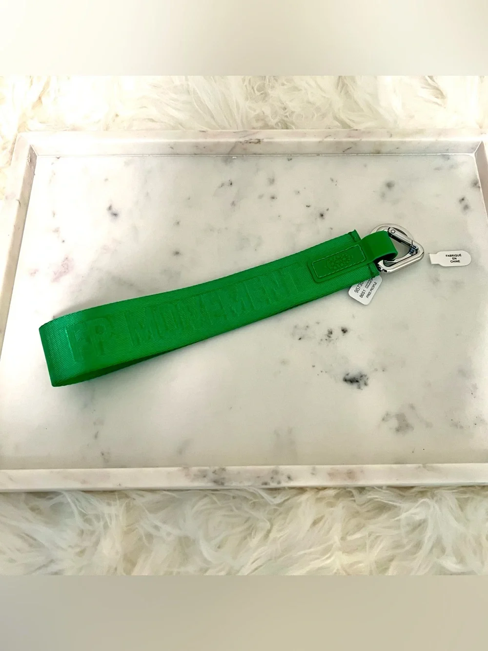Free People Movement Wrist Strap Keychain in Green